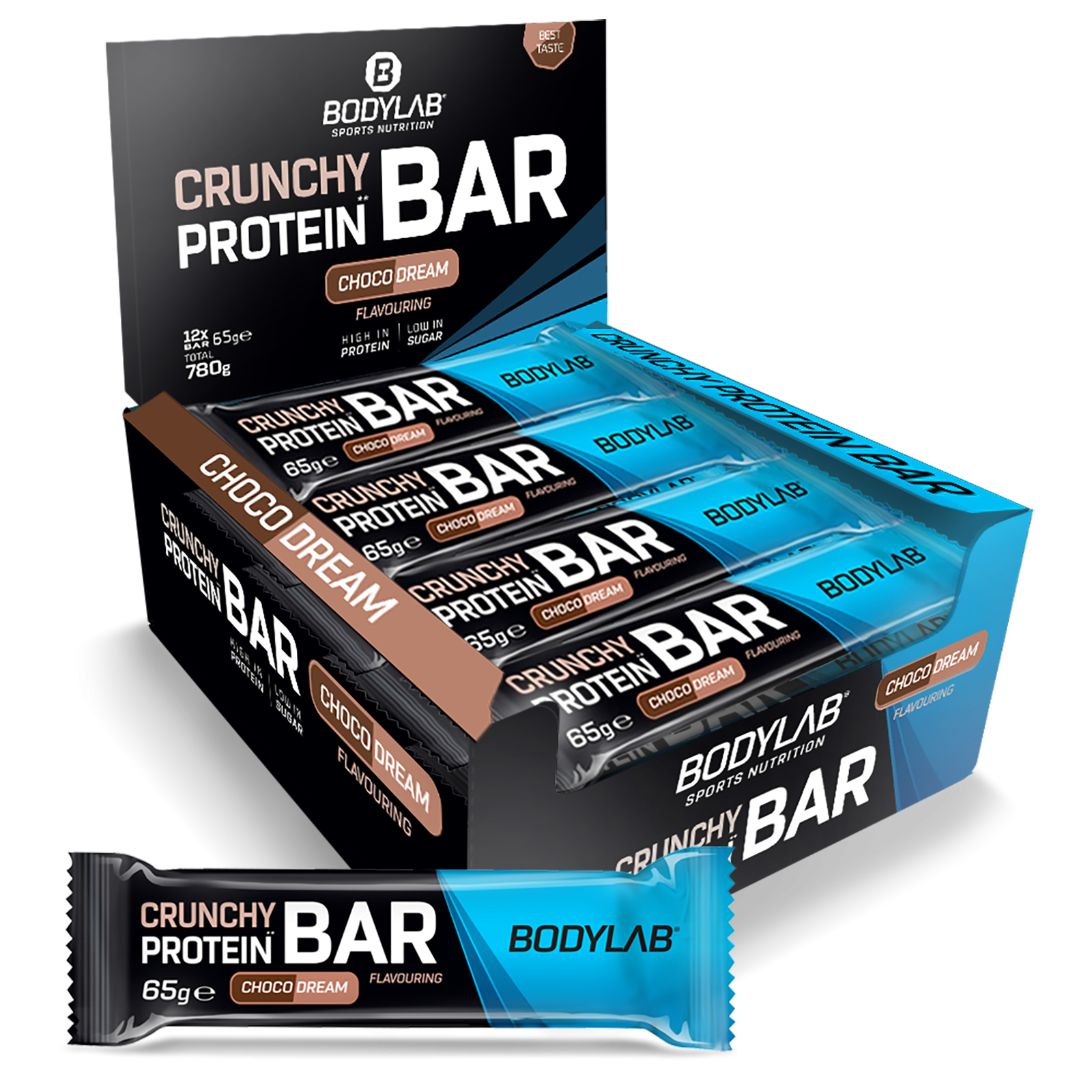 Crunchy Protein Bar Deluxe (12x65g) Schokolade