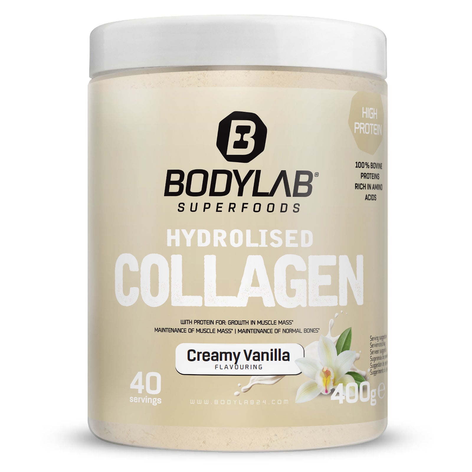 Hydrolised Collagen (400g) Creamy Vanilla
