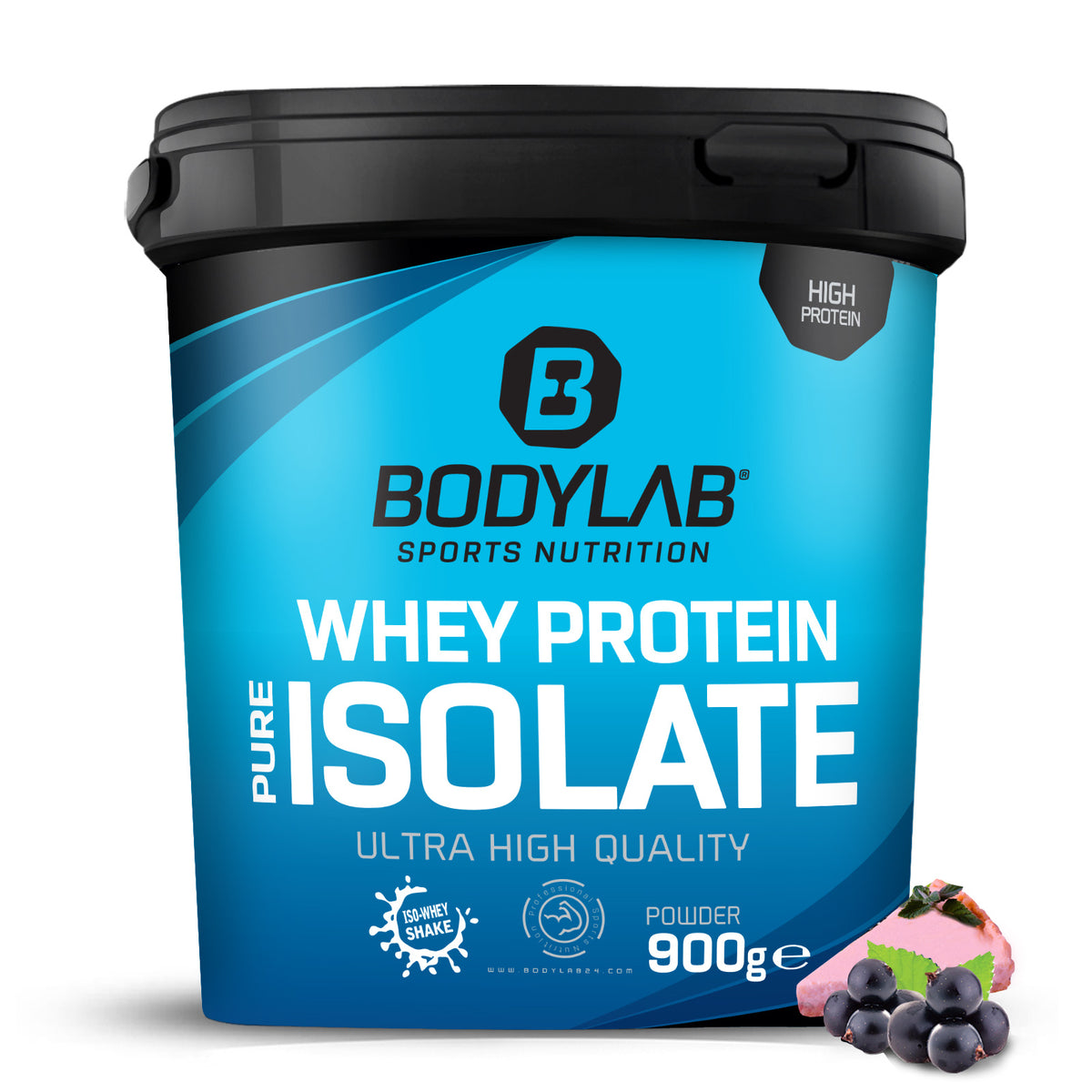 Whey Protein Isolat (900g) Blaubeer-Käsekuchen