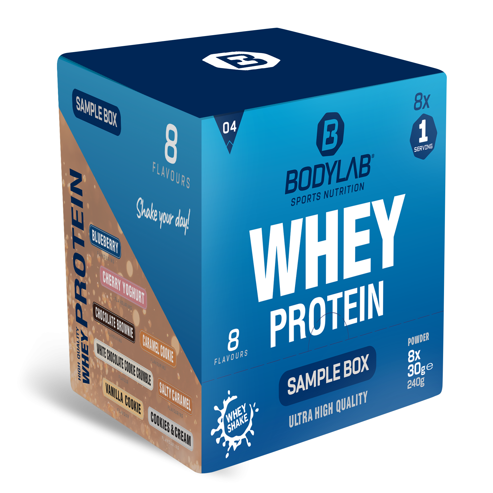 Whey Protein Probierboxen (8 Proben je 30g) Probierbox 4 (8x30g)