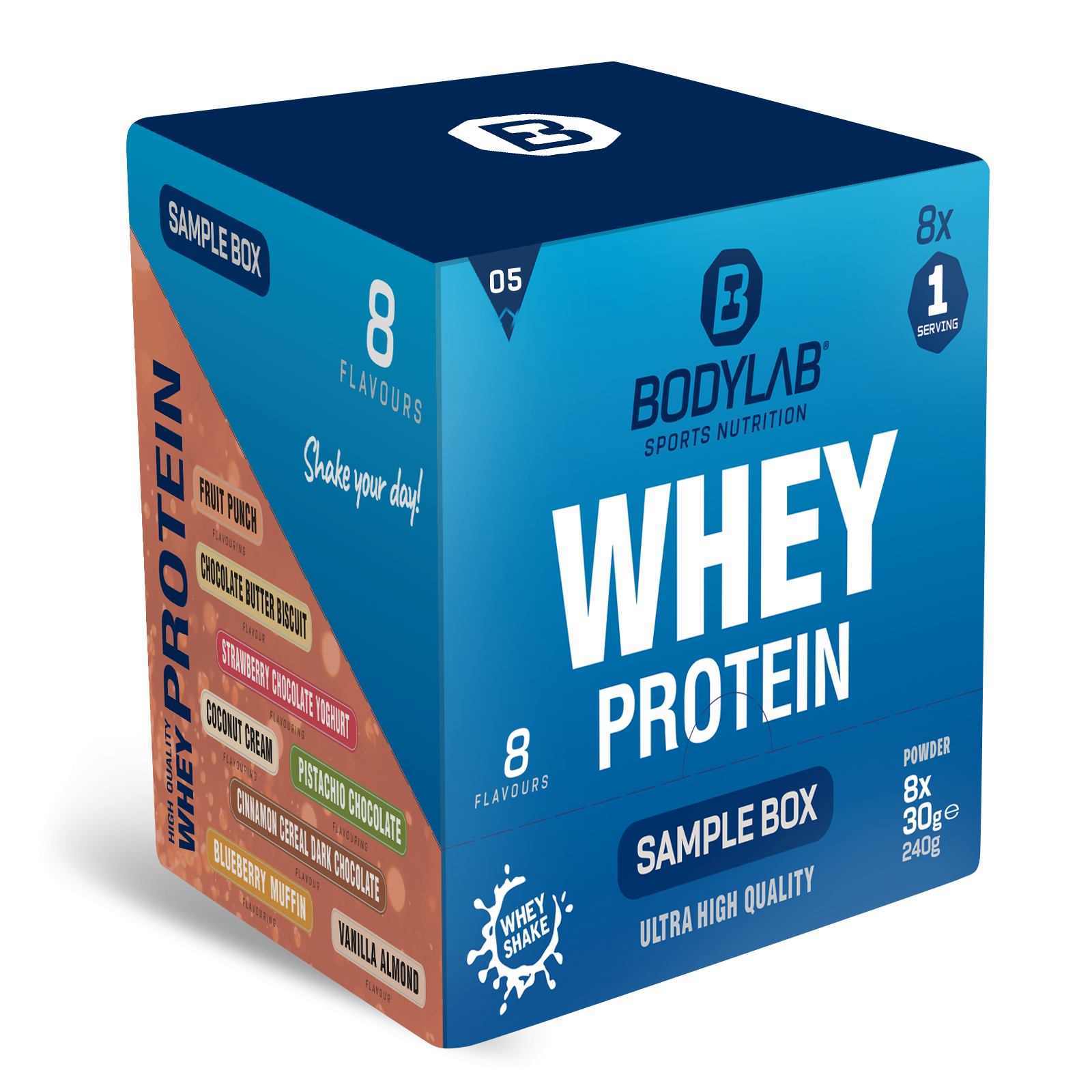 Whey Protein Probierboxen (8 Proben je 30g) Probierbox 5 (8x30g)