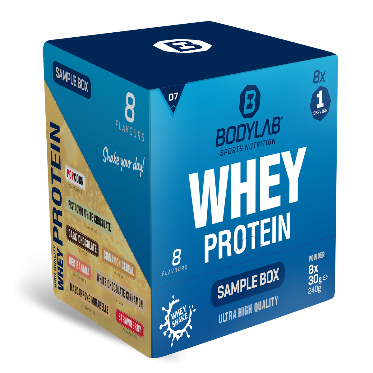 Whey Protein Probierboxen (8 Proben je 30g) Probierbox 7 (8x30g)