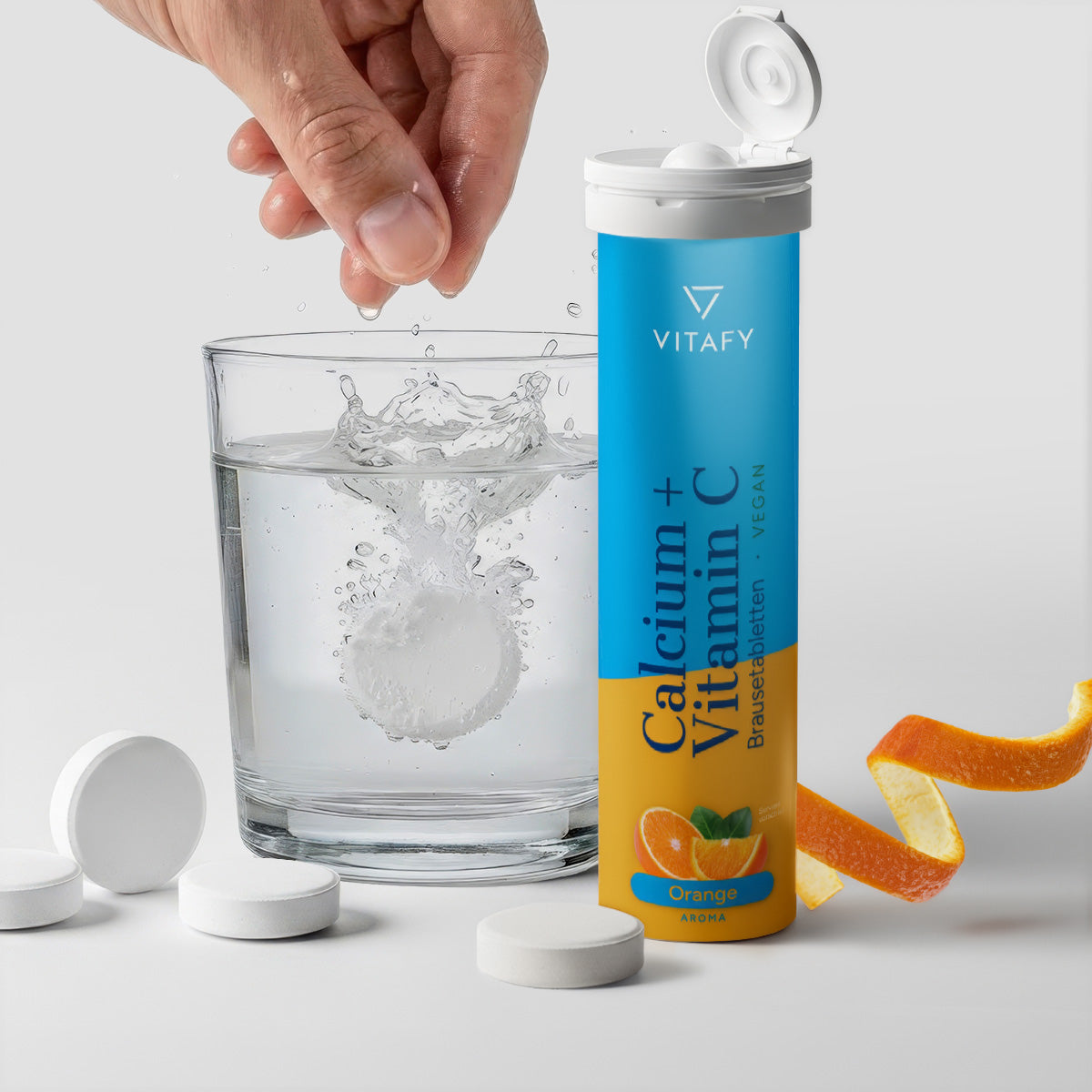 Calcium + Vitamin C - Orange (20 Brausetabletten)