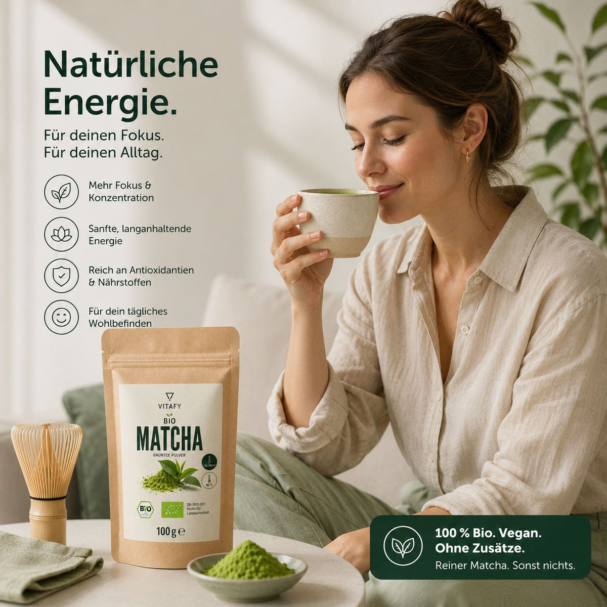 Bio Matcha Grünteepulver (100g)