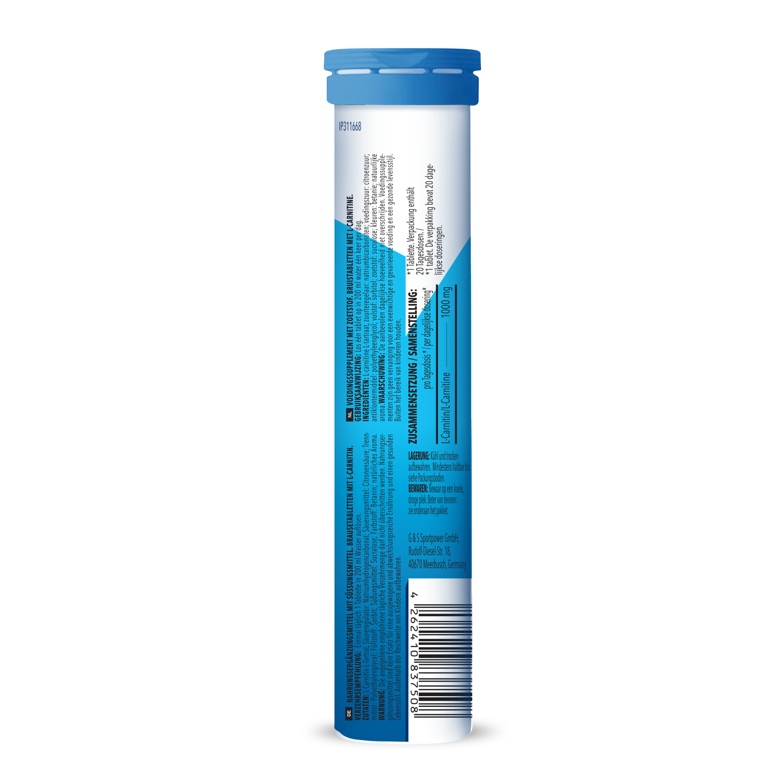 L-Carnitine - 20 Brausetabletten - Raspberry Flavouring