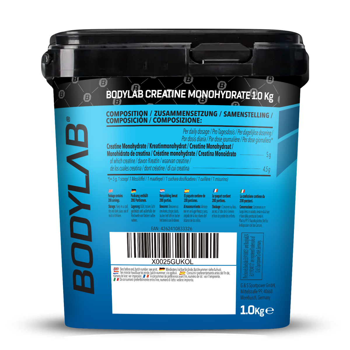 Creatine Monohydrate - 100% Pure Powder (1000g)