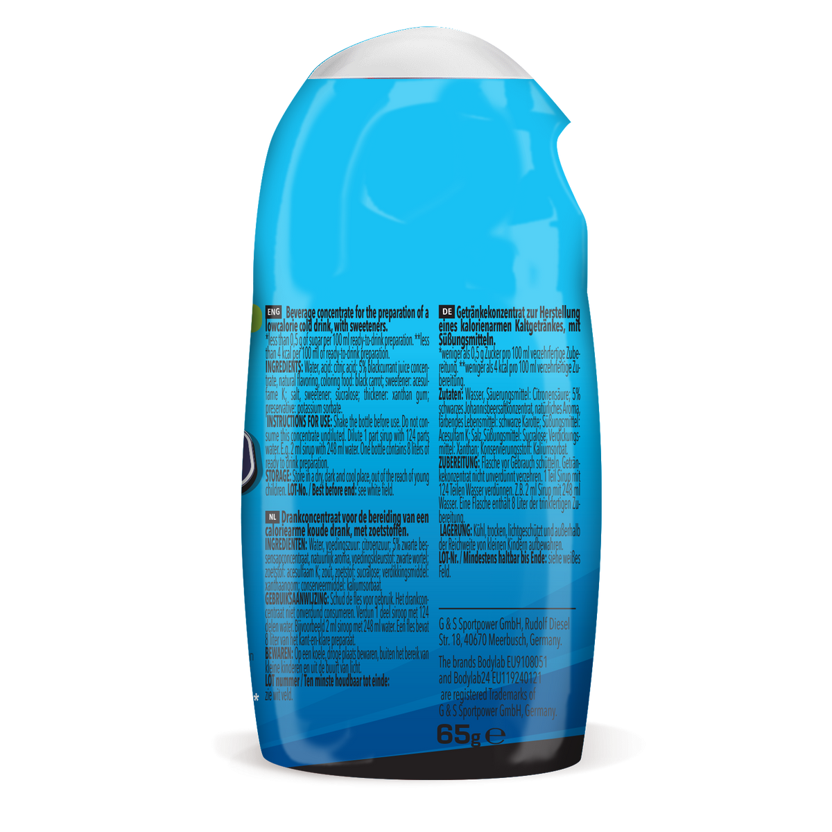 ZERO Sirup BOMB (65ml) Schwarze Johannisbeere
