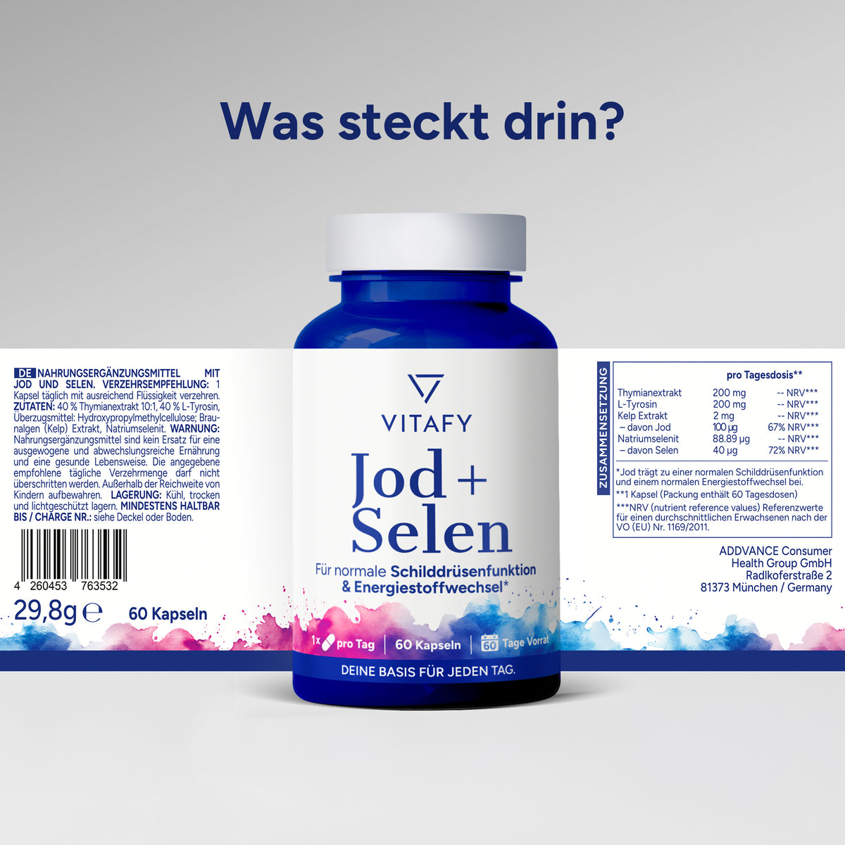 Jod + Selen (60 Kapseln)