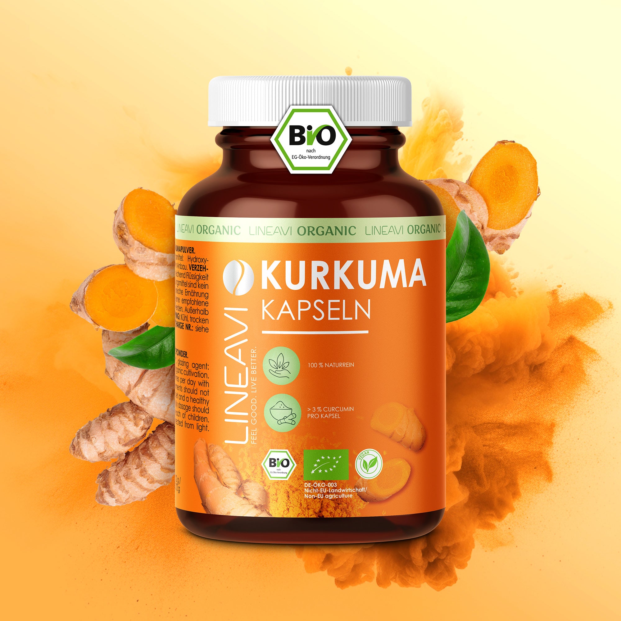 Bio Kurkuma Kapseln (180 Kapseln)