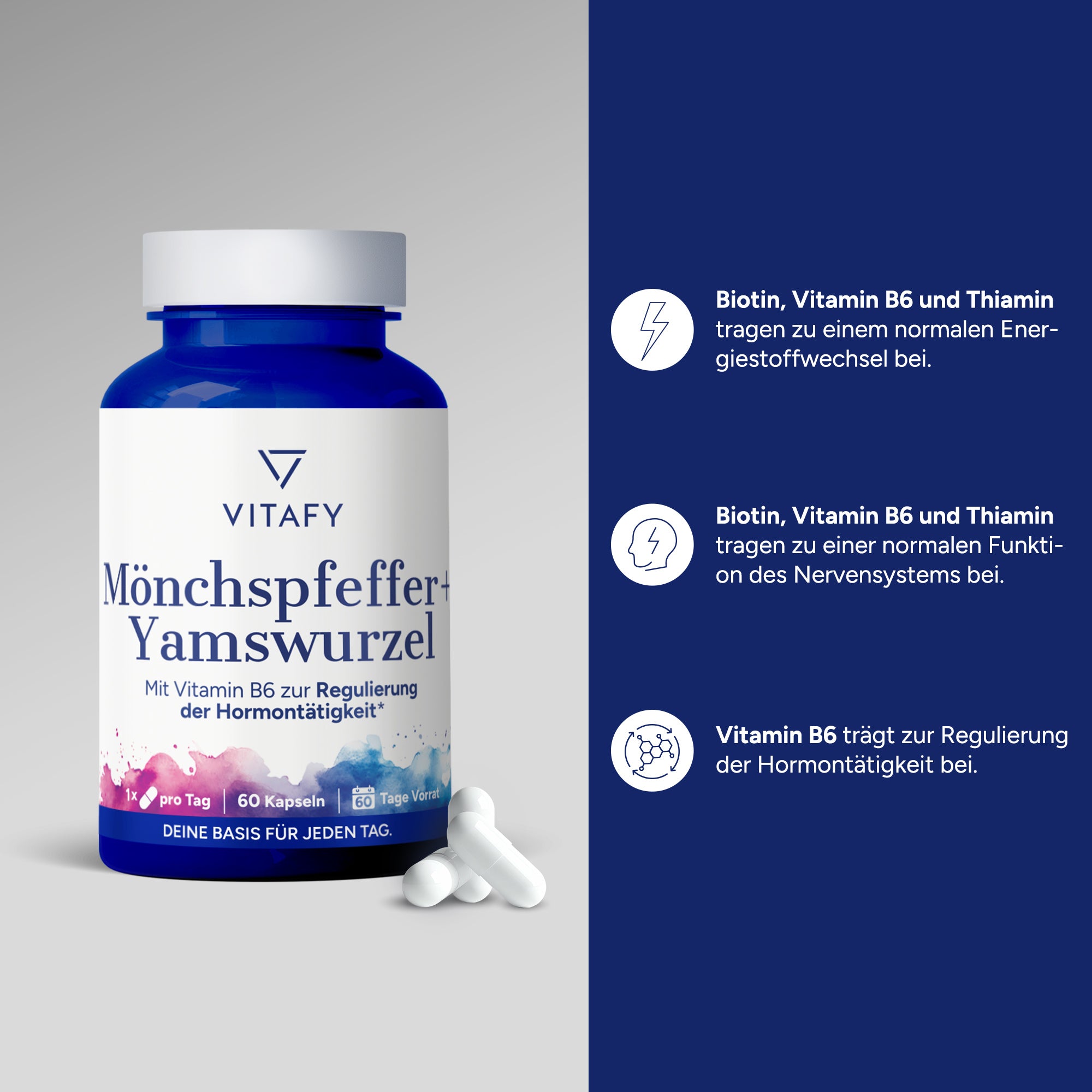 Mönchspfeffer + Yamswurzel (60 Kapseln)