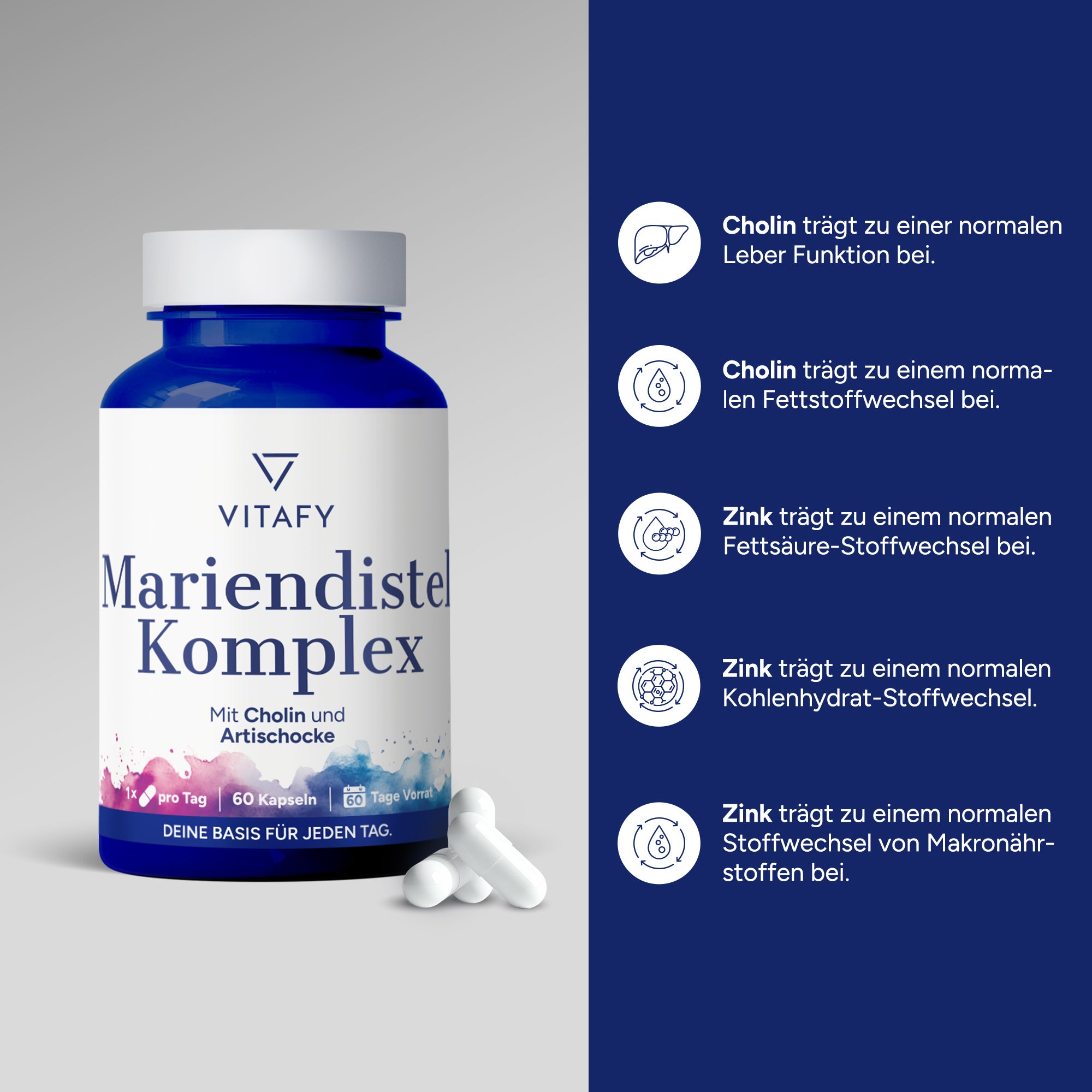 Mariendistel Komplex Kapseln (60 Kapseln)