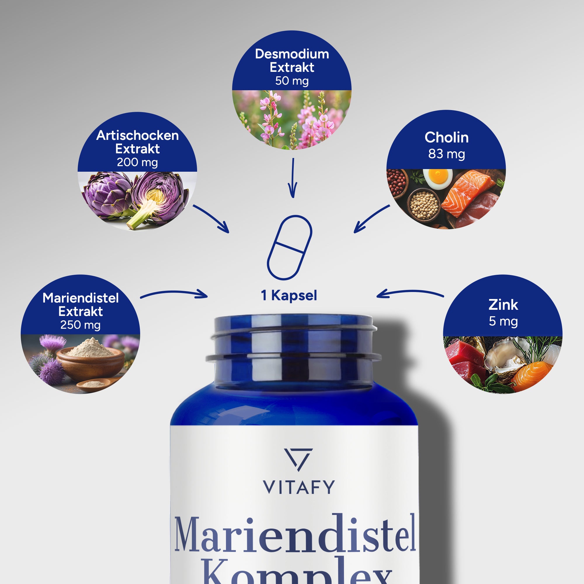 Mariendistel Komplex Kapseln (60 Kapseln)