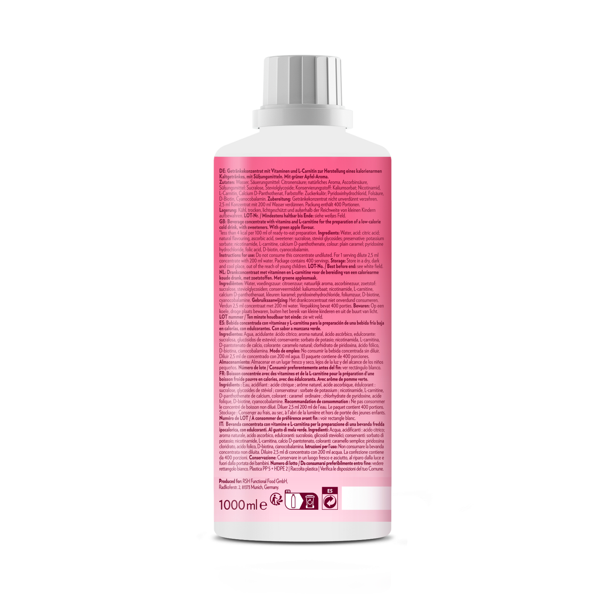 Zero Drink (1000ml) + Dosierspender