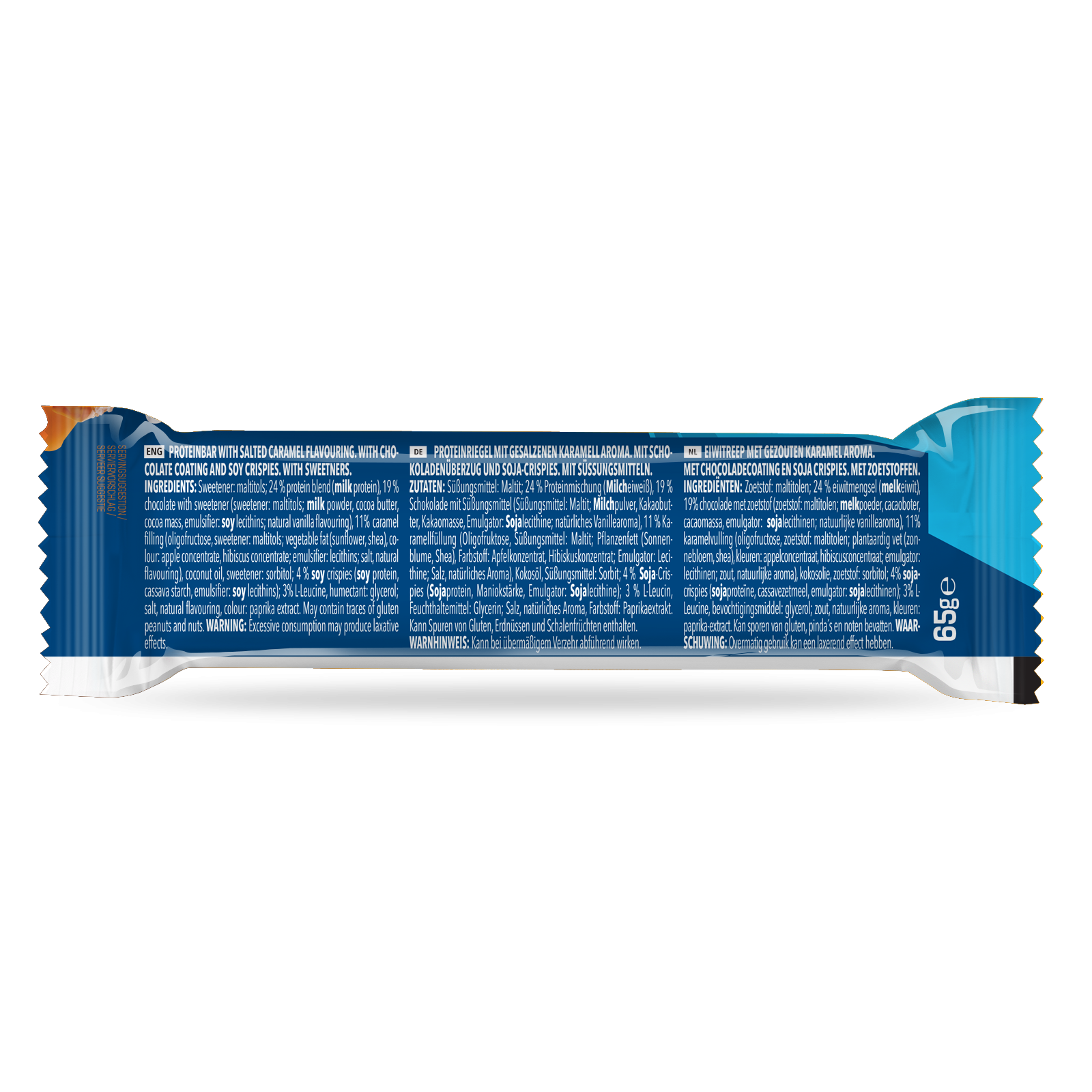 Prime Crunchy Protein Bar - 2 g Leucin (12x65g) Salted Caramel