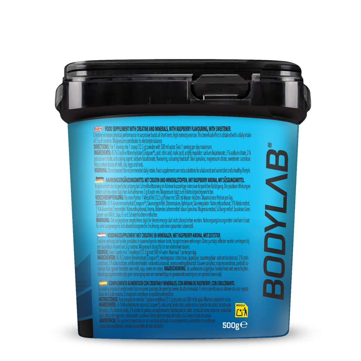 Electrolytes + Creatine Drink (500g) Blaue Himbeere