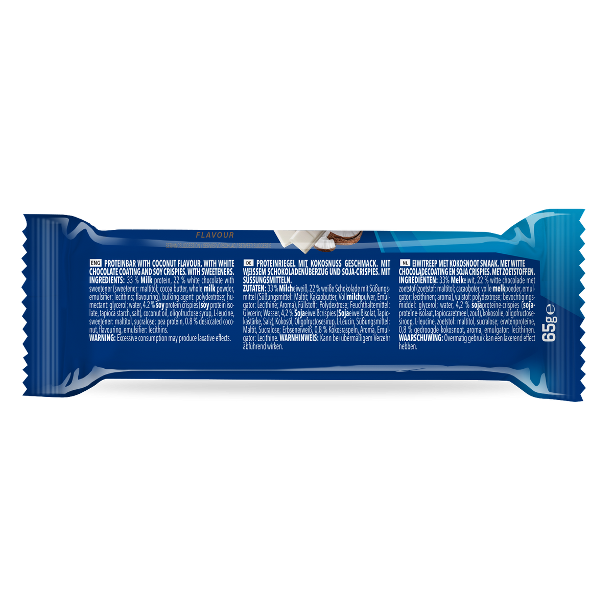 Prime Crunchy Protein Bar - 3g Leucin (12x65g) White Chocolate & Coconut
