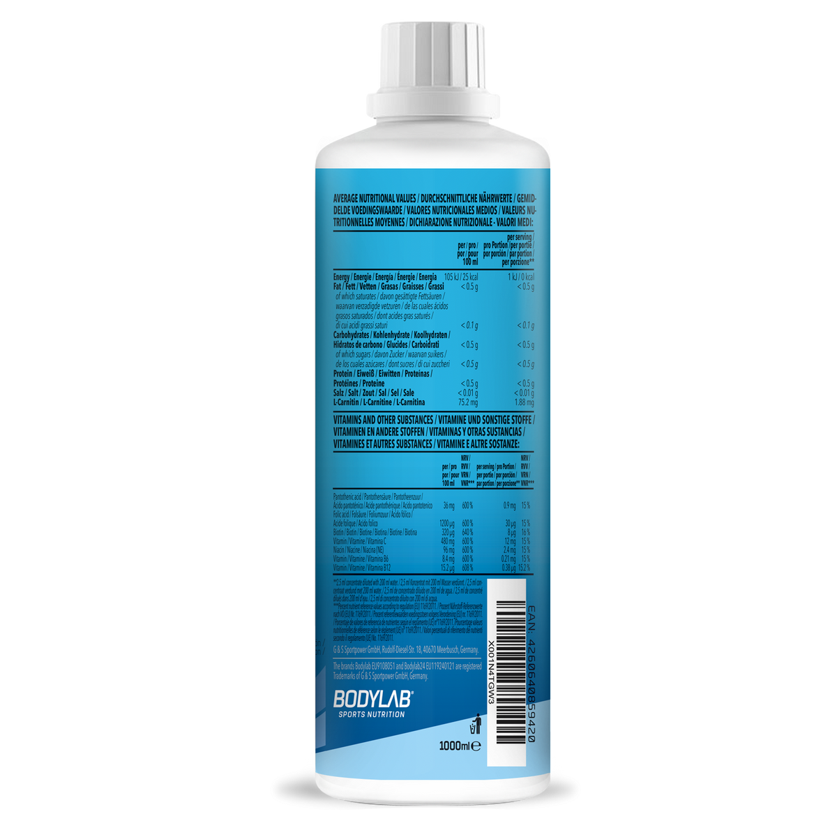 Vital Zero Drink (1000ml) Grüner Apfel