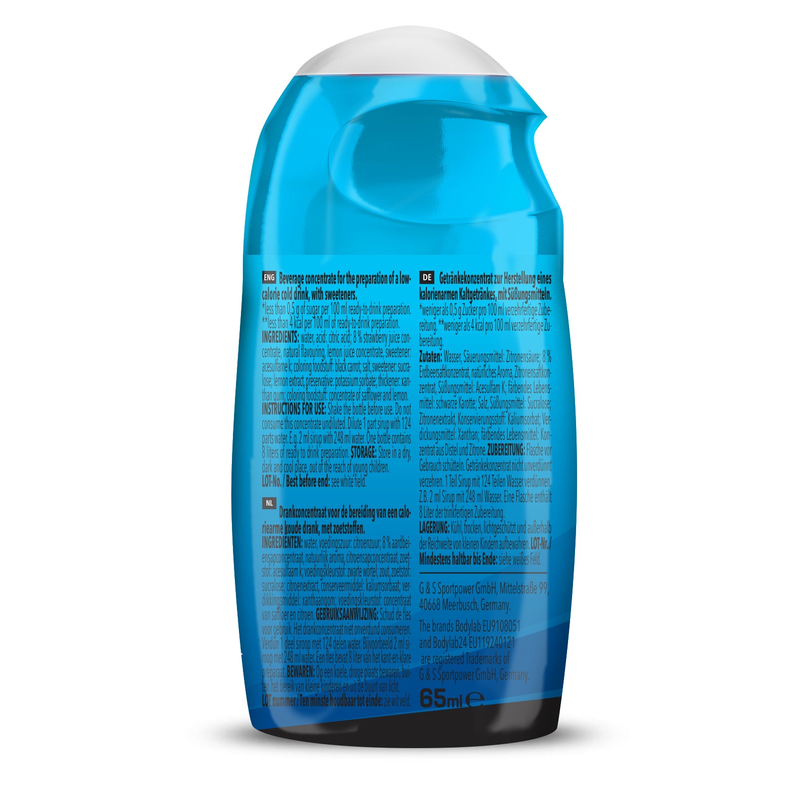 ZERO Sirup BOMB (65ml) Erdbeer-Zitrone