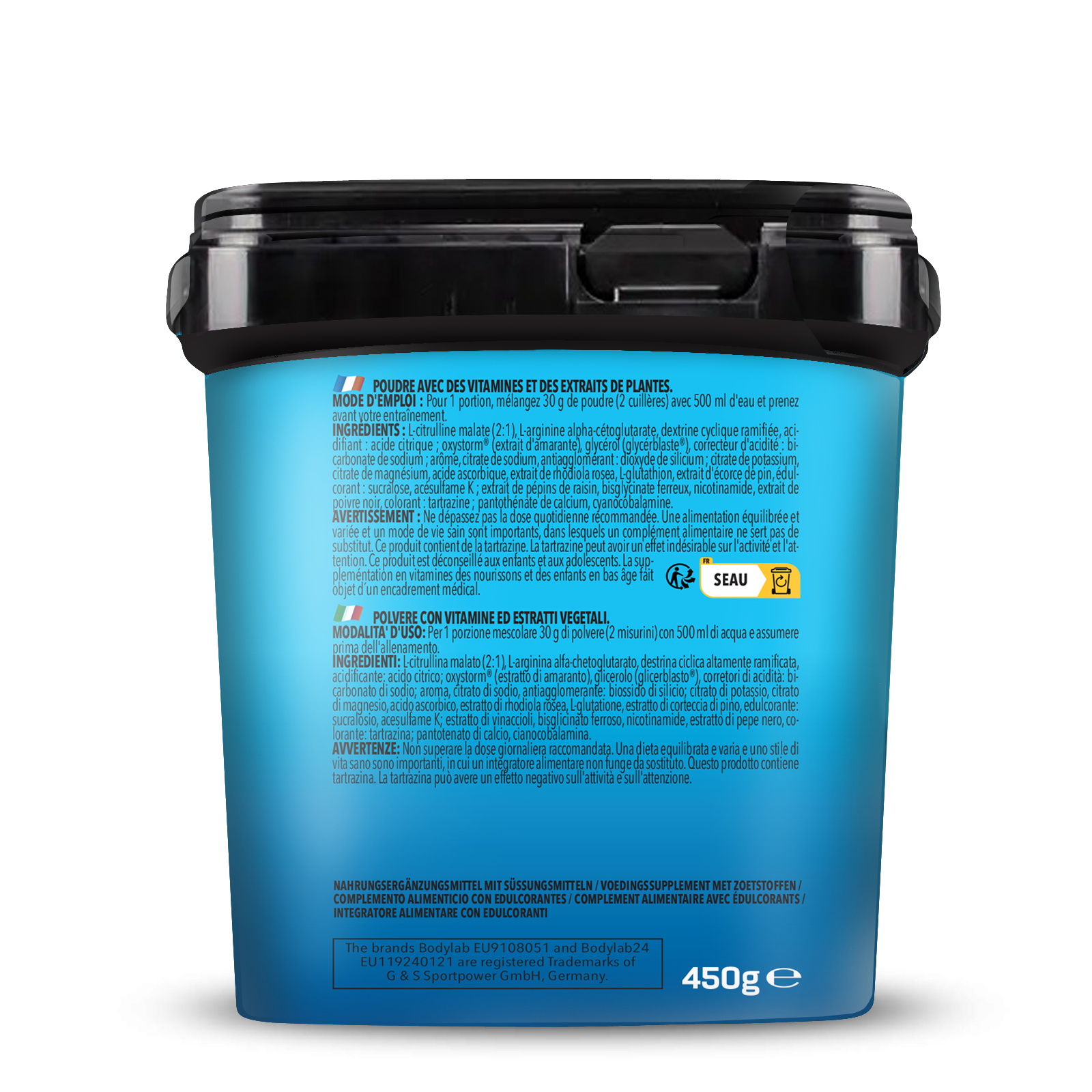 Bodybuilder Pump Pre Workout (450g) Ananas