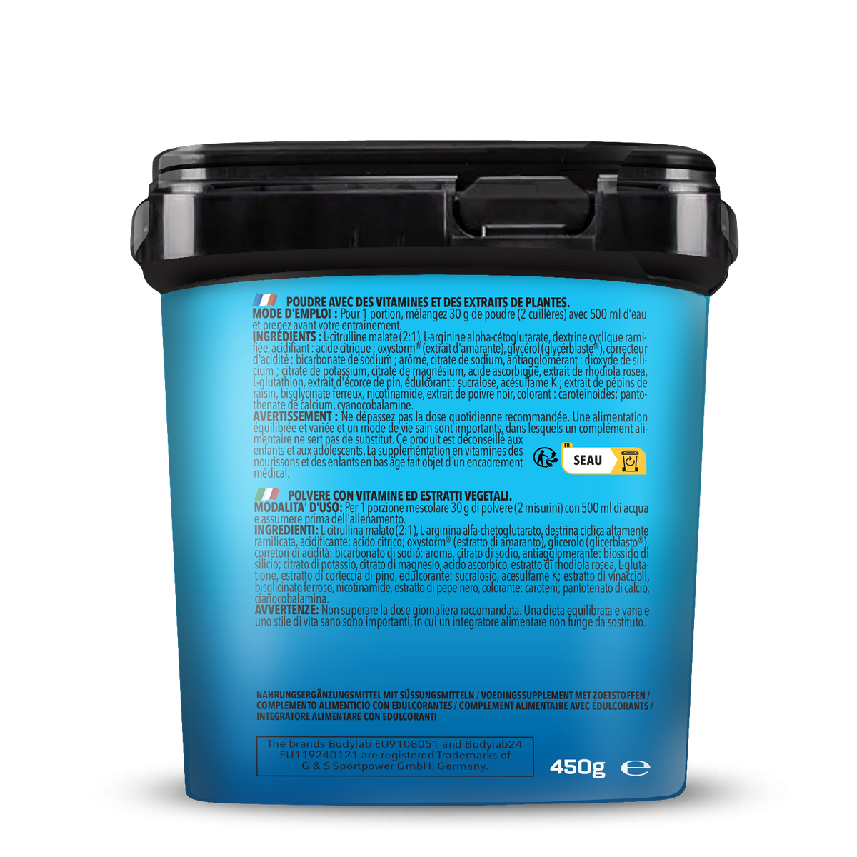 Bodybuilder Pump Pre Workout (450g) Tropical