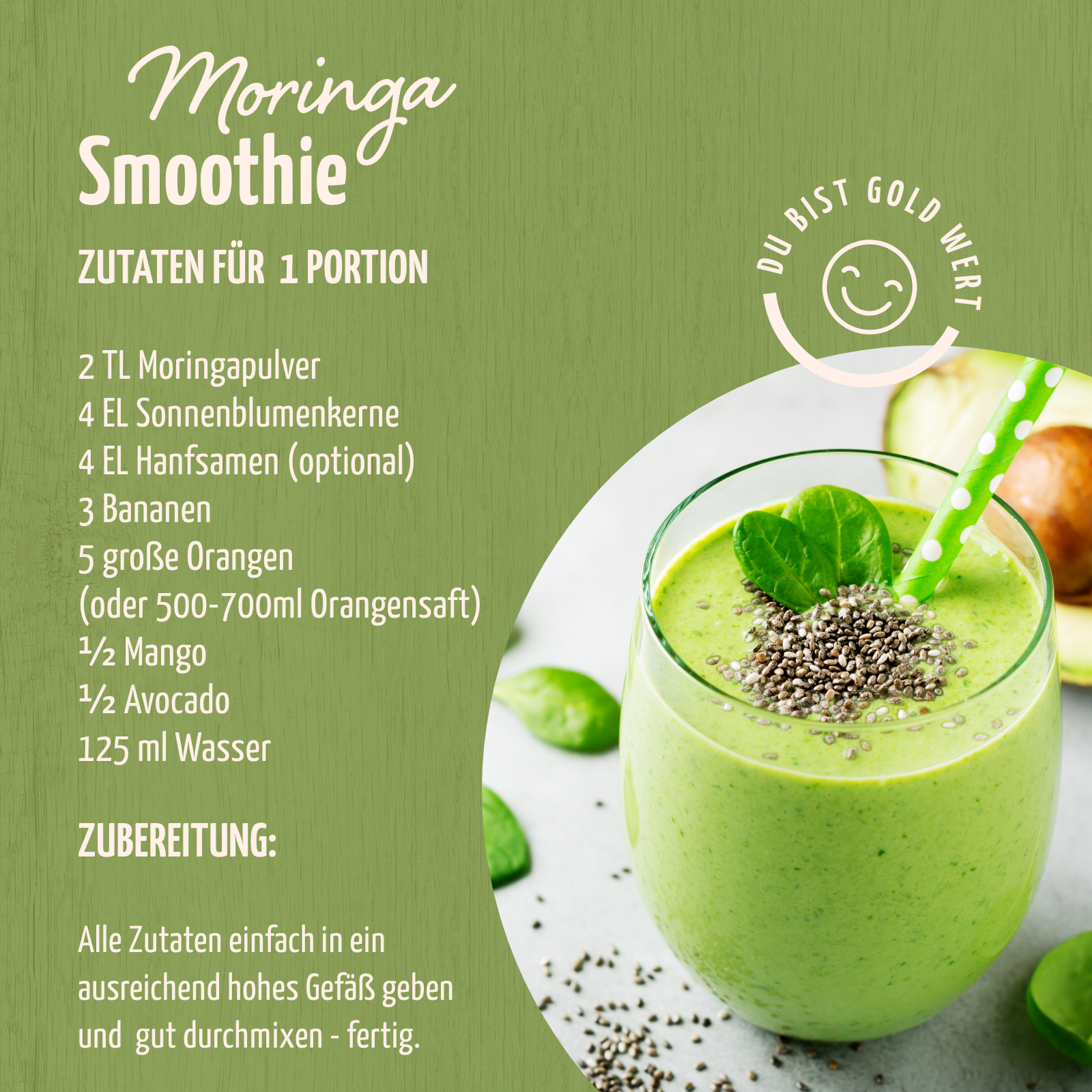 Bio Moringa Pulver (500g)