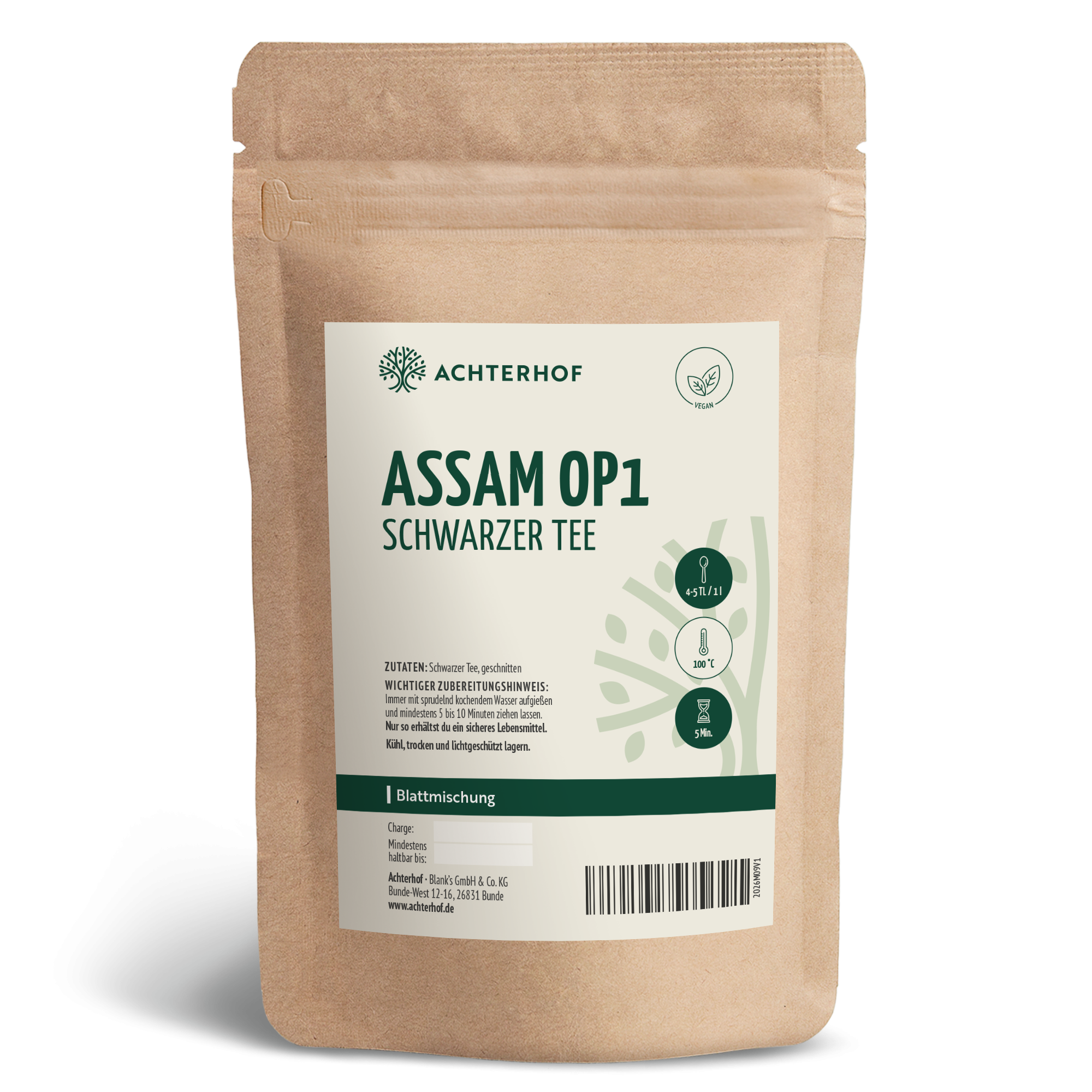 Schwarzer Tee Assam OP1 Blattmischung (100g)