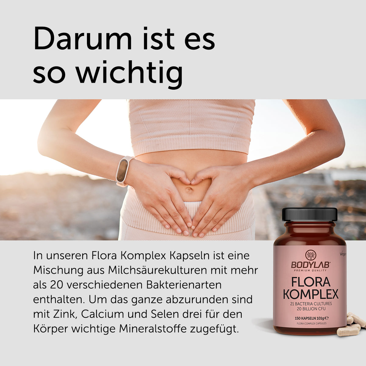 Flora Complex / Komplex (150 Kapseln) (21 Bacteria Cultures 20 Billion CFU)