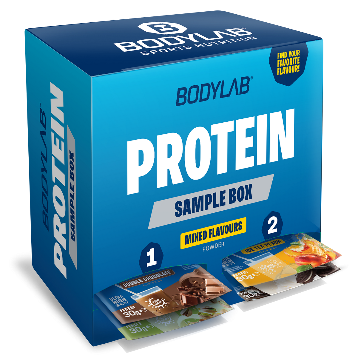 Vegan & Whey Protein Mix - Probierbox Kalender (30 x 30g)