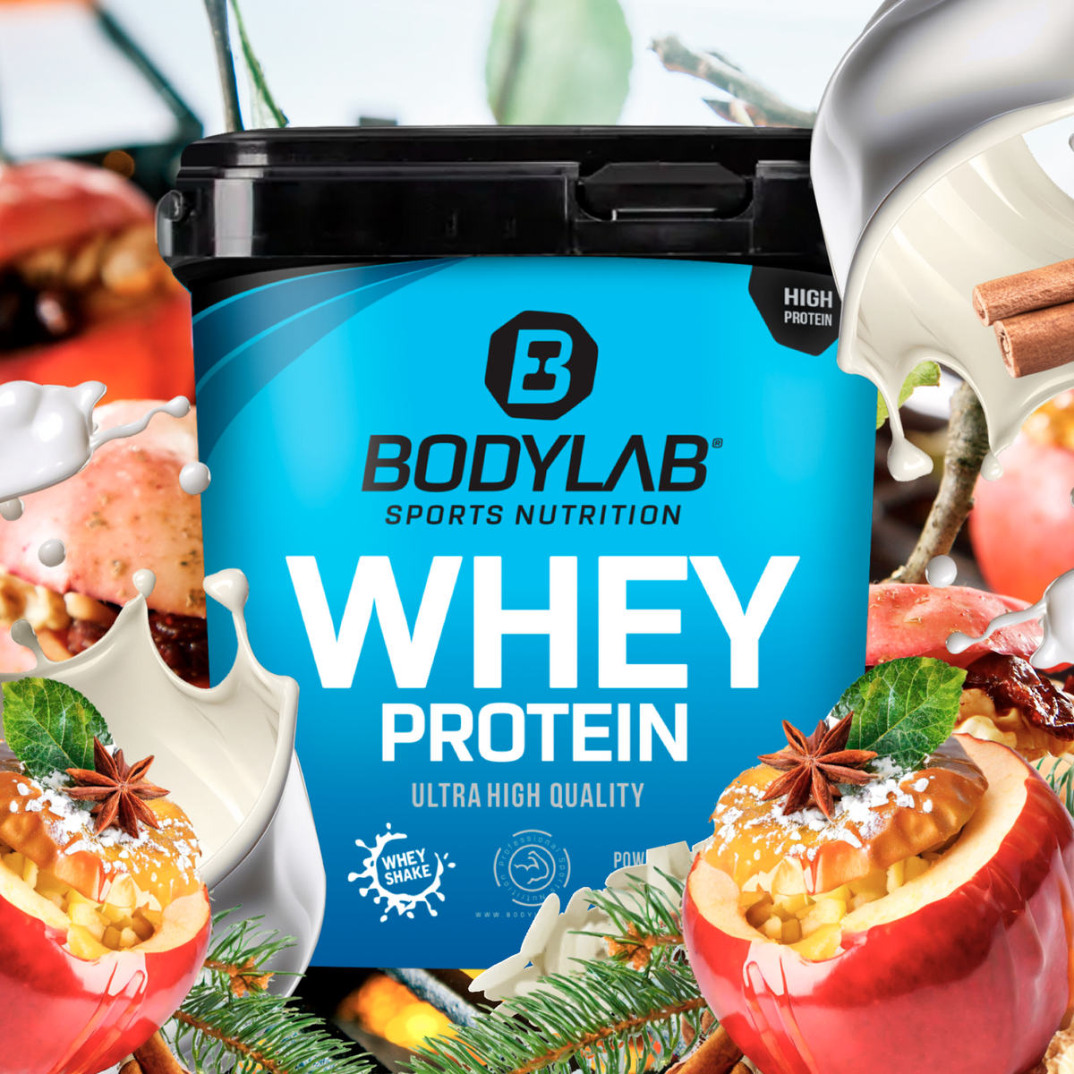 Whey Protein (1000g) Chunky Bratapfel (baked apple)