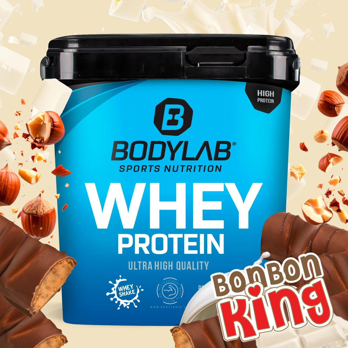 Whey Protein (2000g) Chunky Milk Chocolate Hazelnut Wafer