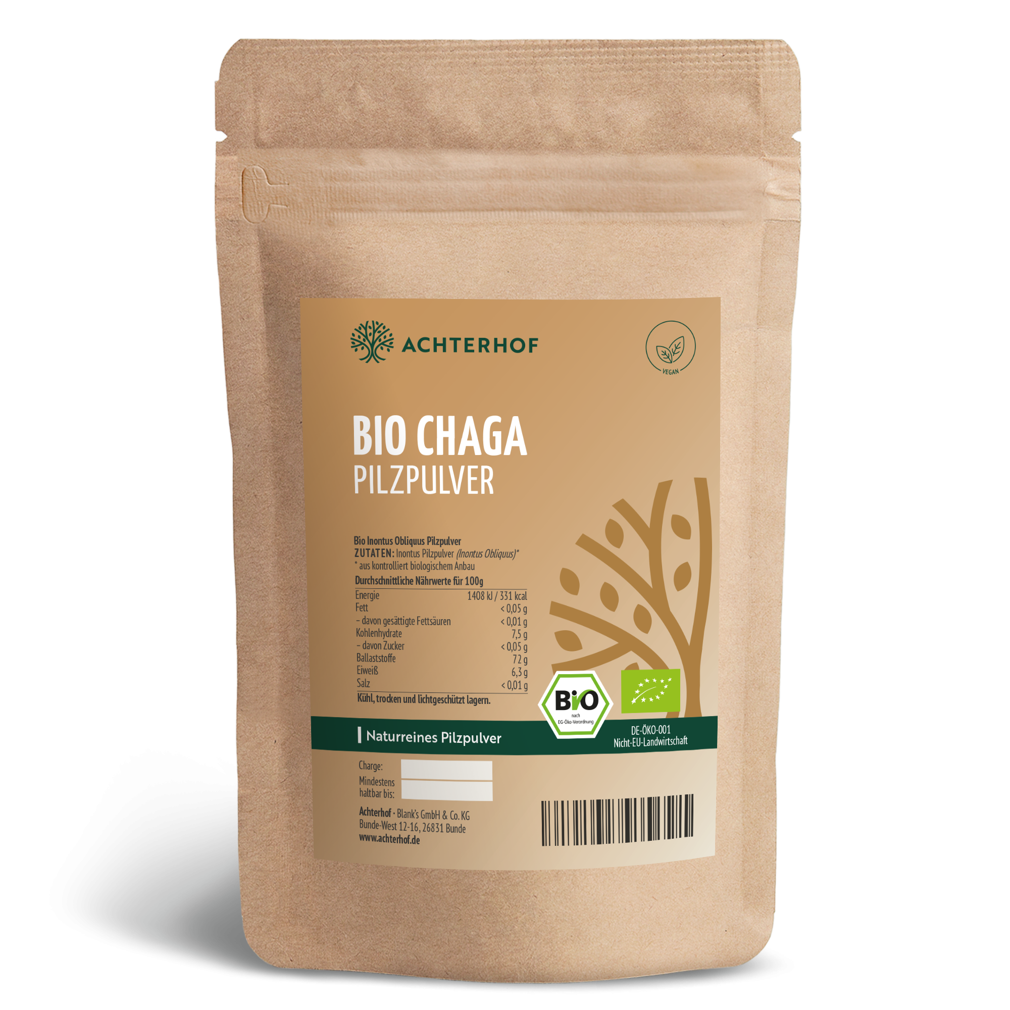 Bio Chaga Pilzpulver (250g)