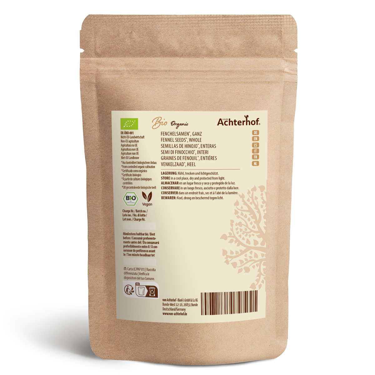 Fenchelsamen ganz Bio (1000g)