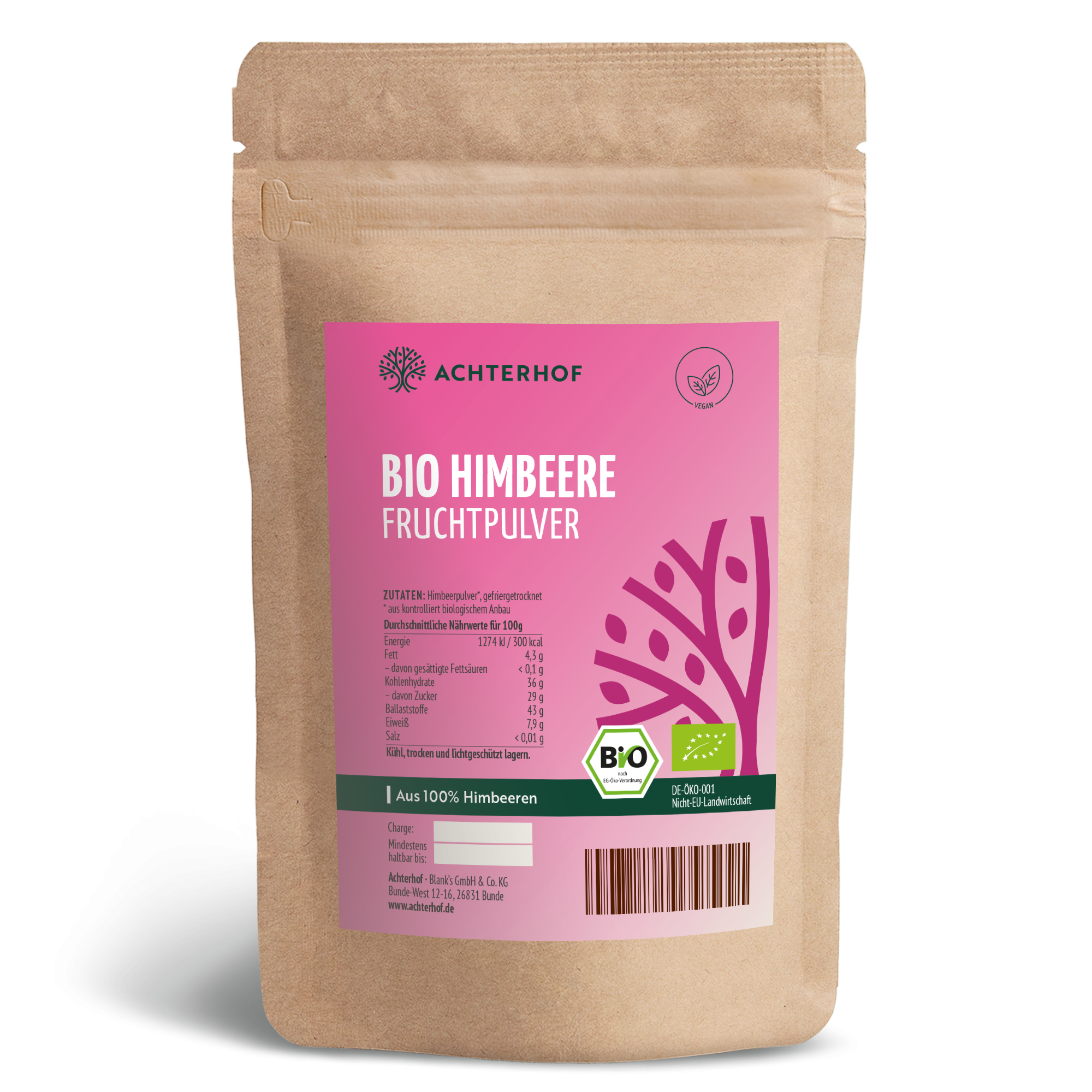 Bio Himbeere Fruchtpulver (100g)