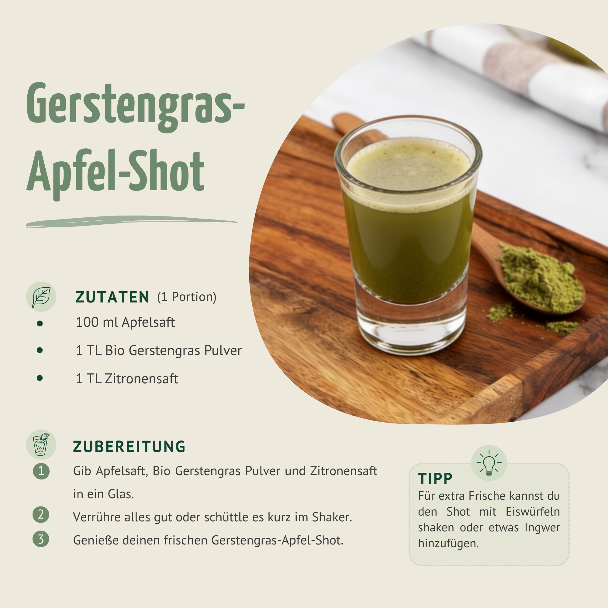 Bio Gerstengras Pulver (1000g)