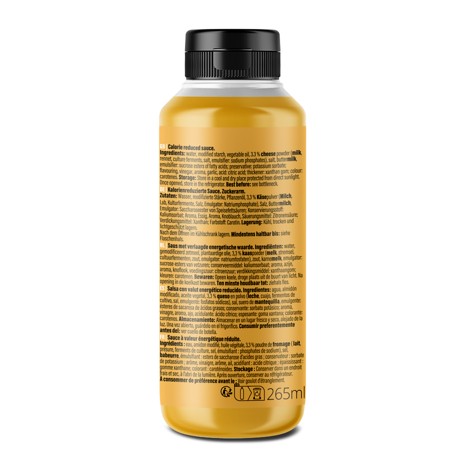 Mamma Mia Zero Saucen (265ml) Cheddar Cheese
