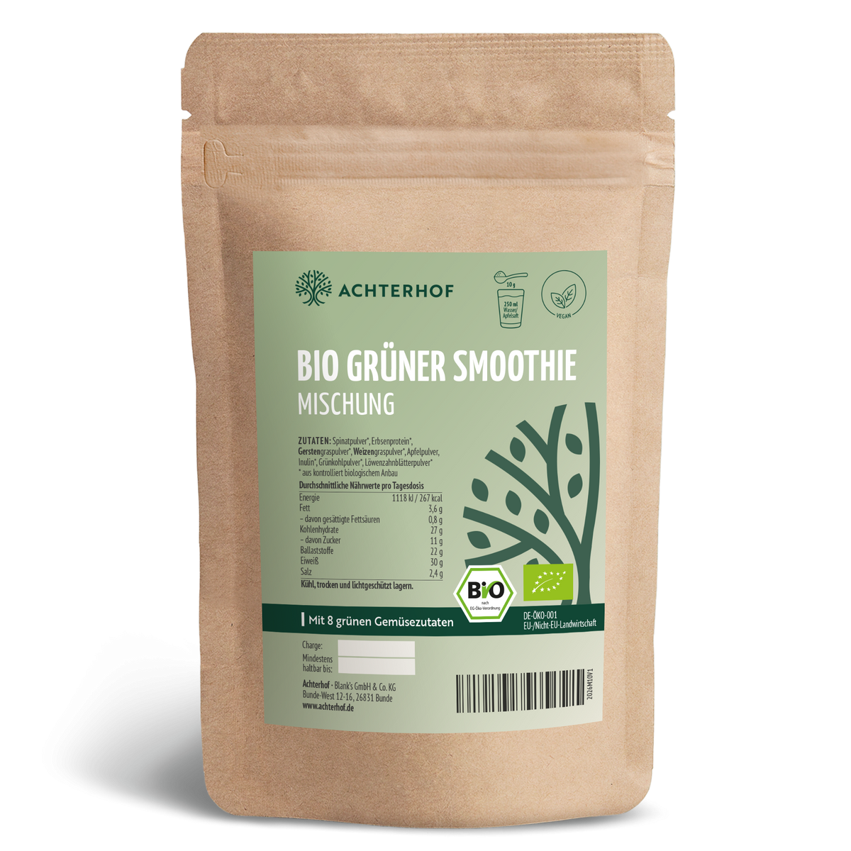 Grüner Smoothie Mischung Bio (250g)