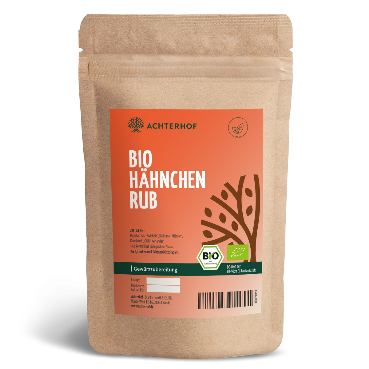 Hähnchen Rub Gewürzzubereitung Bio (100g)