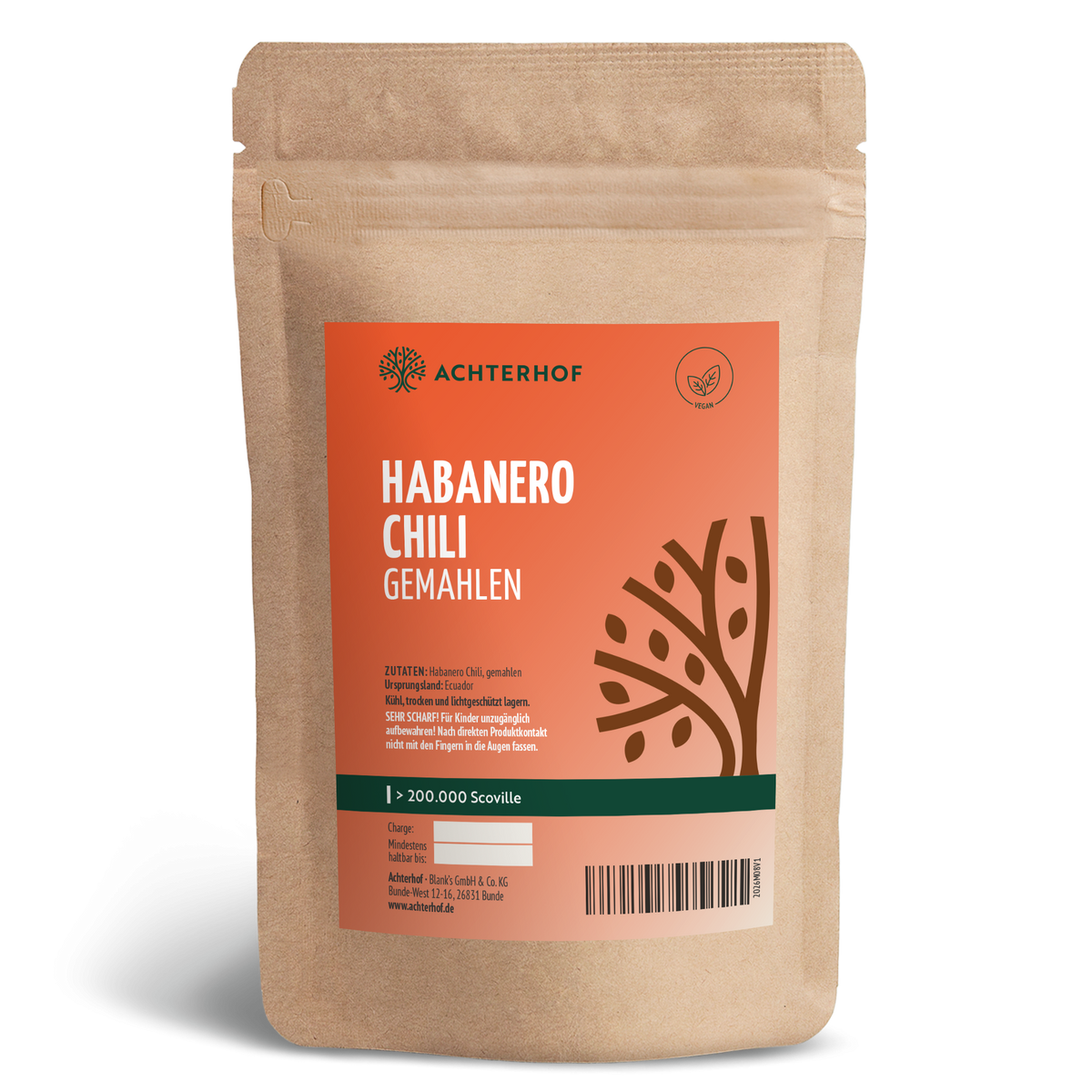 Habanero Chili gemahlen (50g)