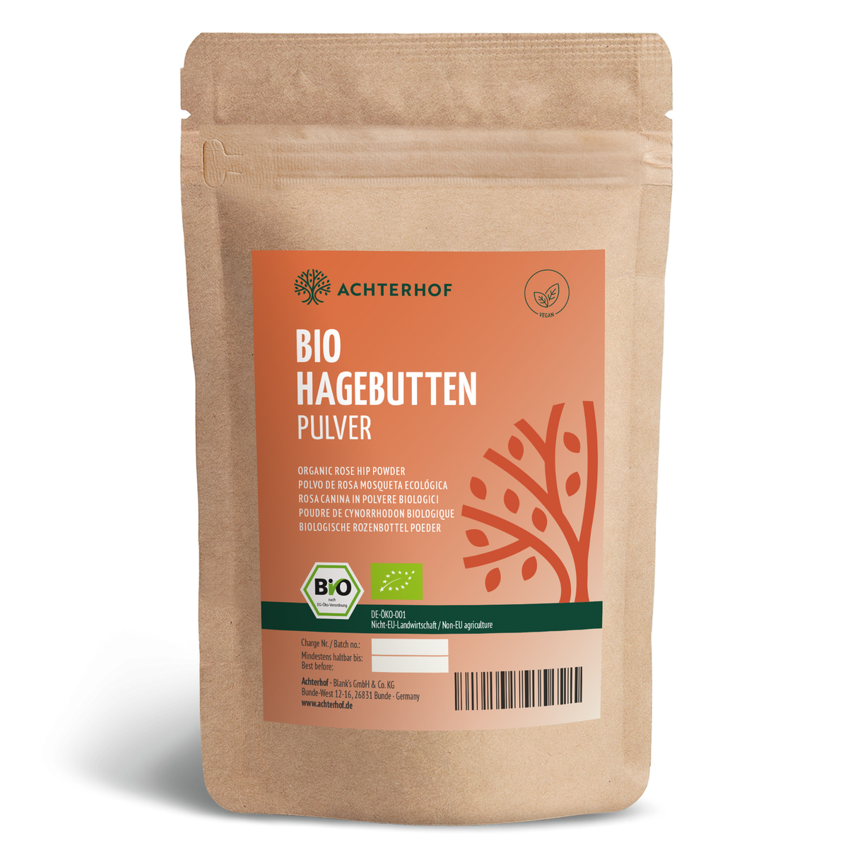 Bio Hagebutten Pulver (1000g)
