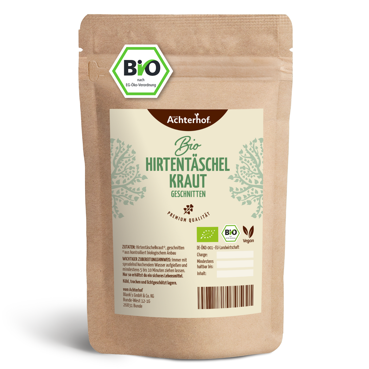Hirtentäschelkraut geschnitten Bio (250g)