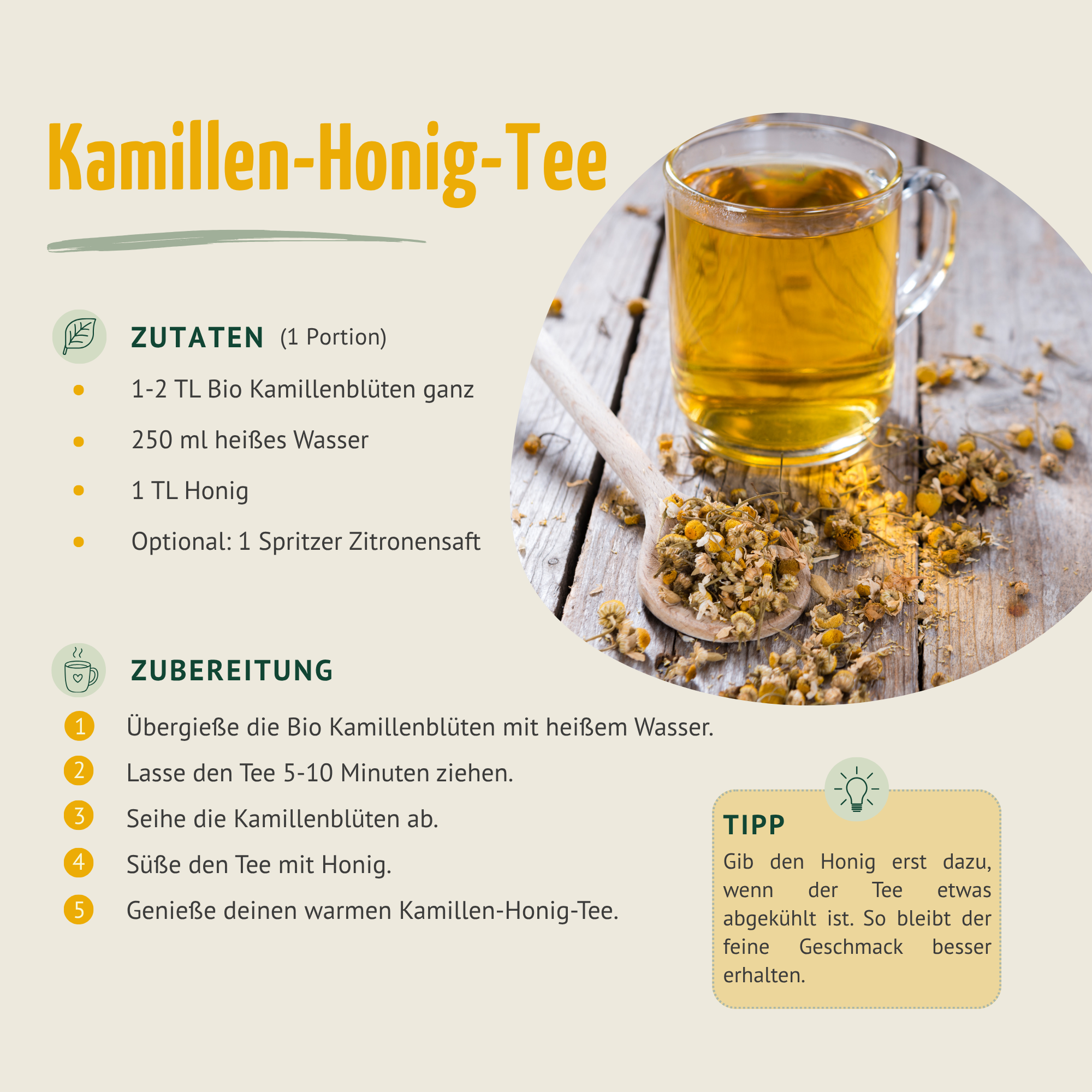 Kamillenblüten ganz Bio (250g)
