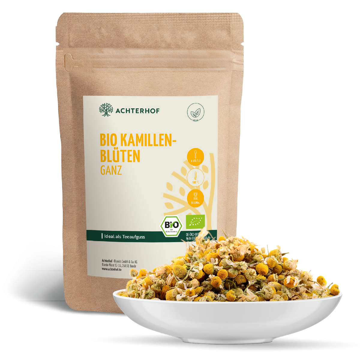 Kamillenblüten ganz Bio (250g)
