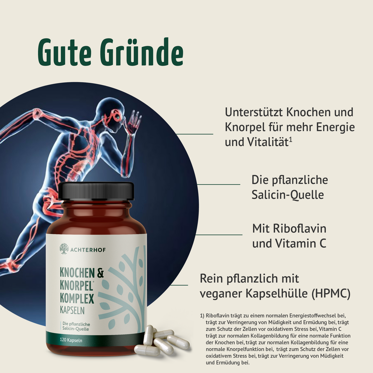 Knochen & Knorpel Komplex (120 Kapseln)