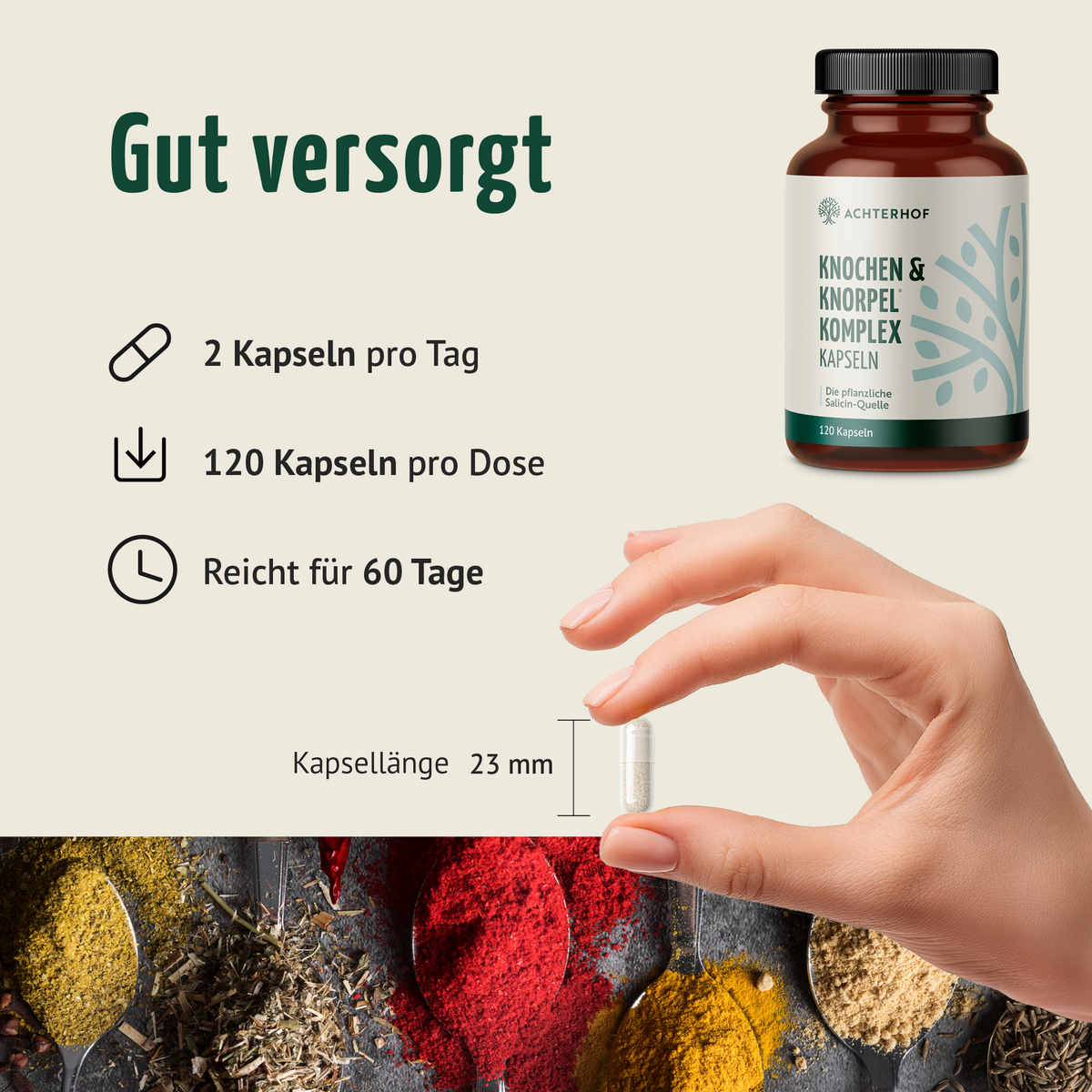 Knochen & Knorpel Komplex (120 Kapseln)