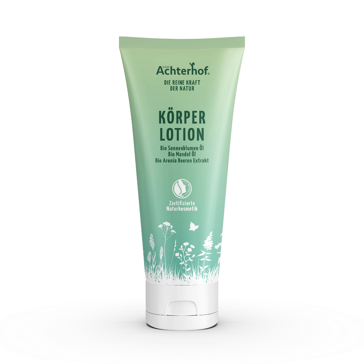 Körperlotion mit Bio Sonnenblumenöl + Bio Mandelöl und Bio Aroniabeerenextrakt (200ml)