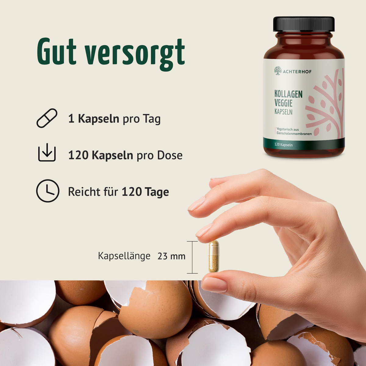Kollagen Veggie Kapseln (120 Kapseln)