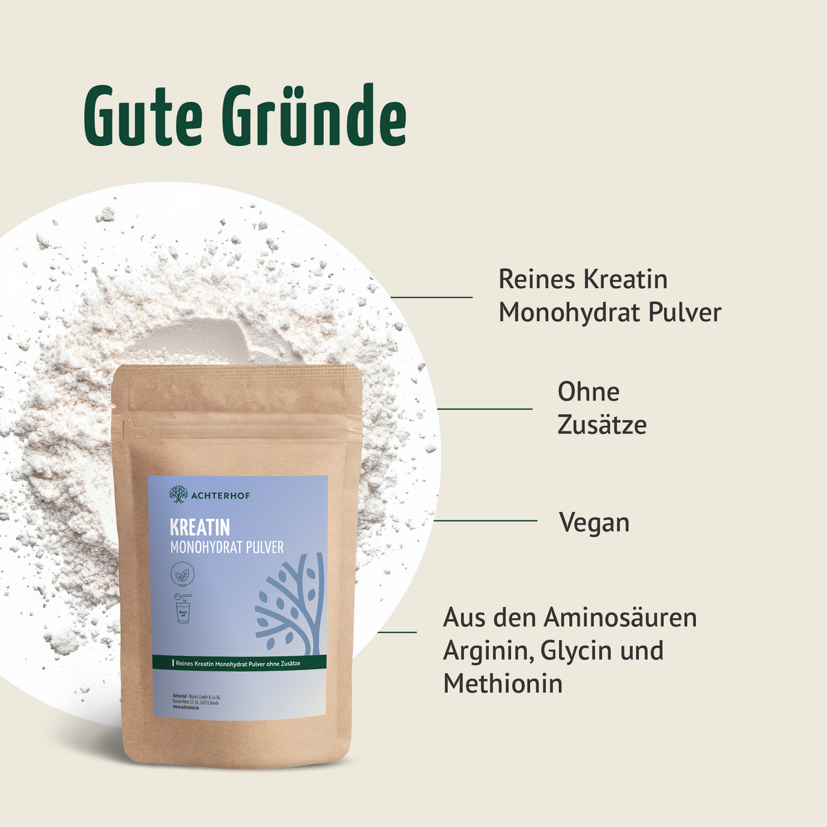 Kreatin Monohydrat Pulver (250g)