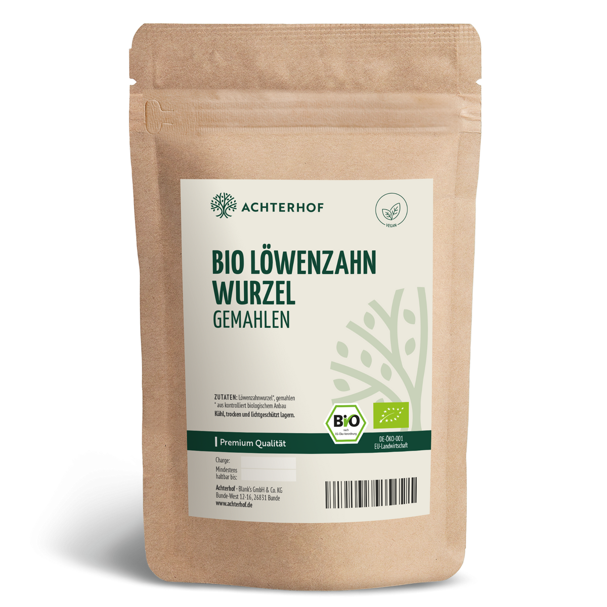 Löwenzahnwurzel Pulver Bio (100g)