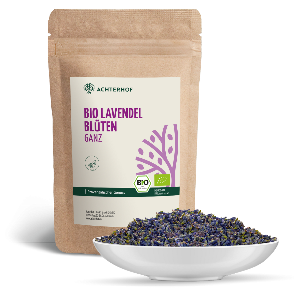Lavendelblüten ganz Bio (250g)