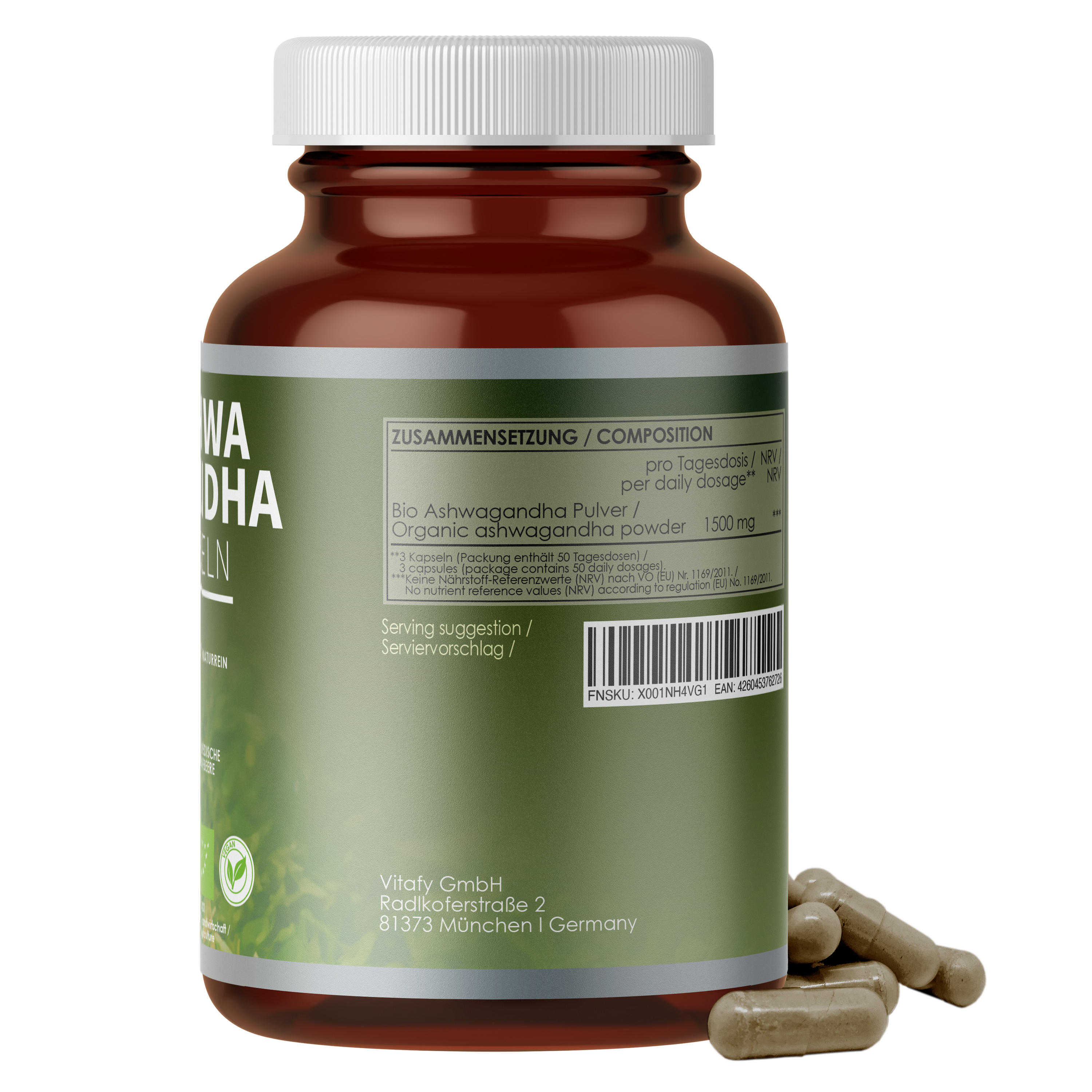 Bio Ashwagandha Kapseln (150 Kapseln)
